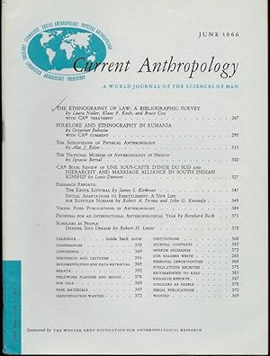 Seller image for The Ethnography of Law: A Bibliographic Survey in Current Anthropology Volume 7, number 3 for sale by The Book Collector, Inc. ABAA, ILAB