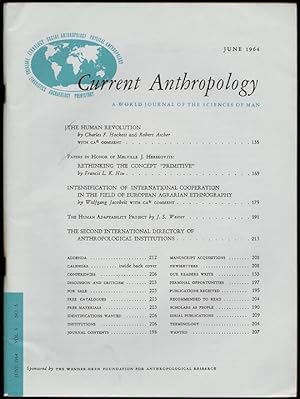 Seller image for The Human Revolution in Current Anthropology Volume 5, Number 3 for sale by The Book Collector, Inc. ABAA, ILAB