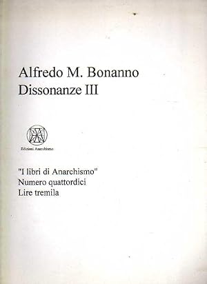 Immagine del venditore per Dissonanze III venduto da Laboratorio del libro