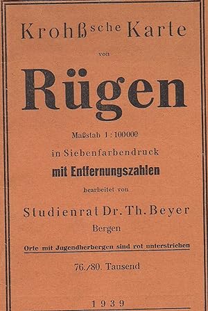 Seller image for Heimatkarte der Insel Rgen for sale by Bcherwelt Berlin
