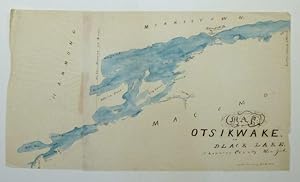 Map of Otsikwake or Black Lake, St. Lawrence County New York