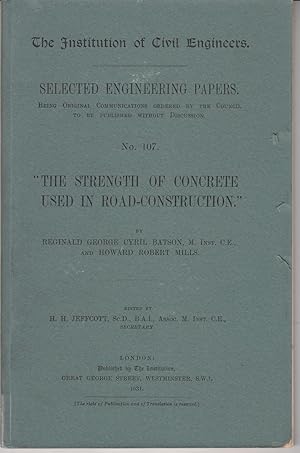 The Strength of Concrete Used in Road-Construction | The Institution of Civil Engineers | Selecte...