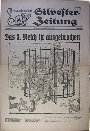 Braunschweiger Silvester-Zeitung 1920-1932. [Mit Extra Beilage Rotes Lachen Jahrgänge 2 - 6 (1928...