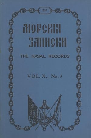 Imagen del vendedor de Morskia zapiski = The Naval Records, Vol. X, No. 3 a la venta por Masalai Press