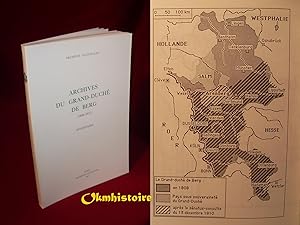 Archives du grand-duché de Berg (1806-1813). Inventaire des articles AF IV 1225, 1226, 1413B à 14...