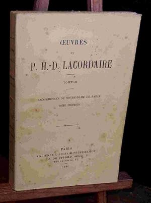 Seller image for CONFERENCES DE NOTRE-DAME DE PARIS - TOME PREMIER for sale by Livres 113