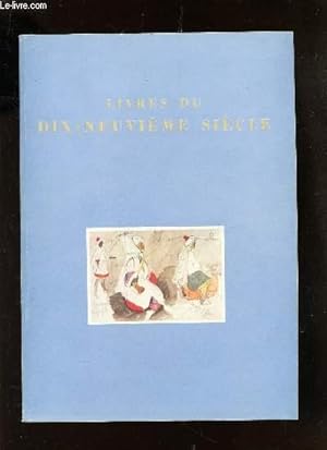 Bild des Verkufers fr CATALOGUE 68 / LIVRES DU DIX-NEUVIEME SIECLE. zum Verkauf von Le-Livre