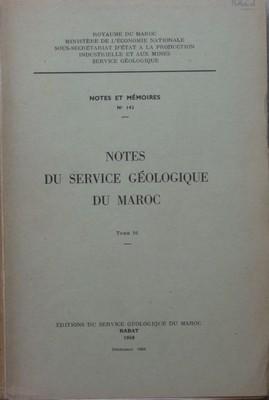 Imagen del vendedor de Notes du Service Gologique, Tome 16 a la venta por Bouquinerie L'Ivre Livre