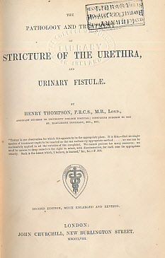 Imagen del vendedor de The Pathology and Treatment of Stricture of the Urethra and Urinary Fistulae a la venta por Barter Books Ltd