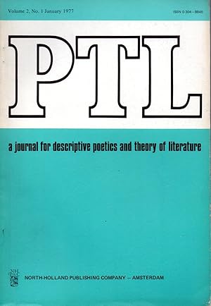 PTL - Vol. 2 Nos. 1/2/3 - a journal for descriptive poetics and theory of literature