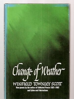 Seller image for CHANGE OF WEATHER [NEW POEMS] for sale by biblioboy