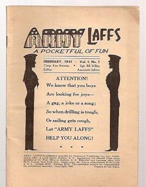 Image du vendeur pour ARMY LAFFS: A POCKETFUL OF FUN FEBRUARY, 1941 VOL. 1, NO. 1 mis en vente par biblioboy