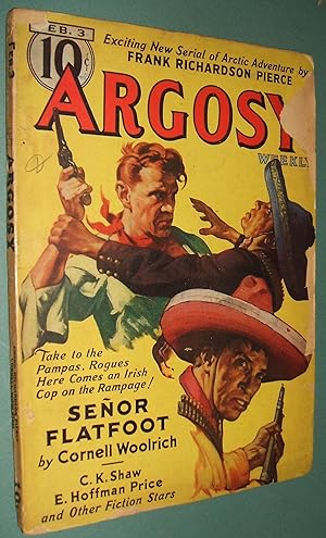 Seller image for Argosy February 3, 1940 Volume 296 Number 5 ["Minions of the Moon"] ["Senor Flatfoot"] for sale by biblioboy