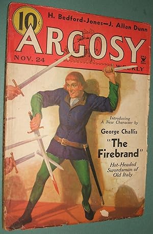 Immagine del venditore per Argosy November 24, 1934 Volume 251 Number 4 venduto da biblioboy