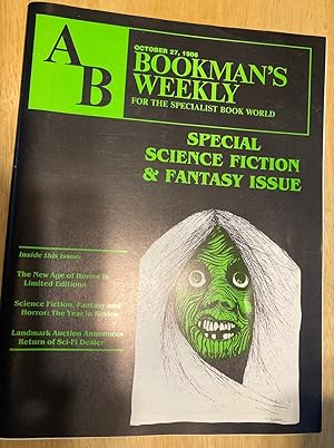 Seller image for AB Bookman's Weekly October 27, 1986 Volume 78 Number 17 Special Science Fiction & Fantasy Issue for sale by biblioboy