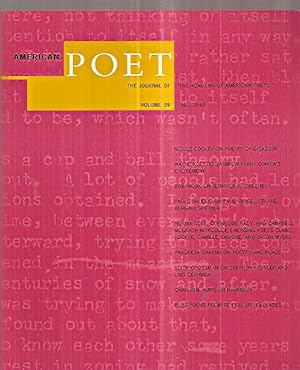 Image du vendeur pour American Poet The Journal of the Academy of American Poets Volume 39 Fall 2010 mis en vente par biblioboy