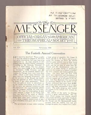 The Messenger: Official Organ of the American Theosophical Society September 1926 Vol. XIV No. 4