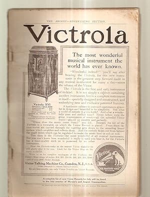 Bild des Verkufers fr The Argosy August 1909 Vol. LXI No. 1 zum Verkauf von biblioboy