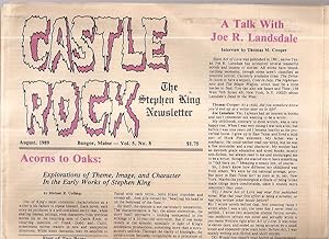 Imagen del vendedor de CASTLE ROCK: THE STEPHEN KING NEWSLETTER AUGUST 1989 VOL. 5 NO. 8 a la venta por biblioboy