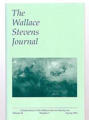 Image du vendeur pour The Wallace Stevens Journal Volume 26 Number 1 Spring 2002 mis en vente par biblioboy