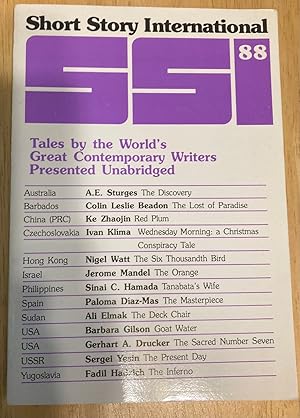 Bild des Verkufers fr Short Story International #88 Volume 15 Number 88 October 1991 Tales by World's Great Contemporary Writers Presented Unabridged zum Verkauf von biblioboy