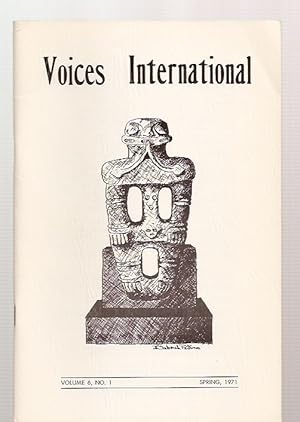 Immagine del venditore per Voices International: an International Literary Quarterly Volume 6 No. 1 Spring 1971 venduto da biblioboy