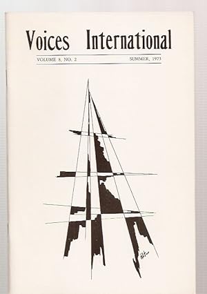Bild des Verkufers fr Voices International: An International Literary Quarterly Volume 8 No. 2 Summer 1973 zum Verkauf von biblioboy