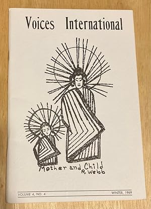 Imagen del vendedor de Voices International: an International Literary Quarterly Volume 4 No. 4 Winter 1969 a la venta por biblioboy