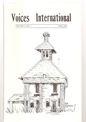 Bild des Verkufers fr Voices International: Volume 11 No. 3 Fall 1976 An International Literary Quarterly zum Verkauf von biblioboy