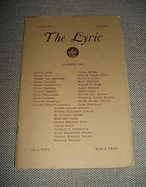 Seller image for The Lyric for Summer 1962 for sale by biblioboy