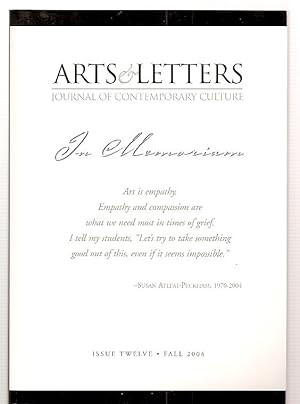 Image du vendeur pour Arts & Letters: Journal of Contemporary Culture Issue Twelve Fall 2004 mis en vente par biblioboy