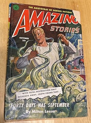 Bild des Verkufers fr Amazing Stories October 1951 Volume 25 Number 10 zum Verkauf von biblioboy