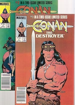 Bild des Verkufers fr Stan Lee Presents: Conan the Destroyer Vol. 1 No. 1 January 1985 + Vol. 1 No. 2 March 1985 zum Verkauf von biblioboy