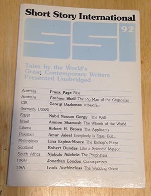 Seller image for Short Story International #92 Volume 16 Number 92 June 1992 Tales by the World's Great Contemporary Writers Presented Unabridged for sale by biblioboy