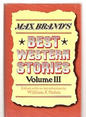Seller image for Max Brand's Best Western Stories Volume III for sale by biblioboy