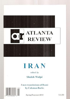 Image du vendeur pour Atlanta Review Volume XVI, Issue Number 2 Spring / Summer 2010 Iran mis en vente par biblioboy