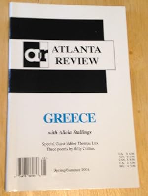 Seller image for Atlanta Review Volume X, Issue Number 2 Spring / Summer 2004 Greece for sale by biblioboy