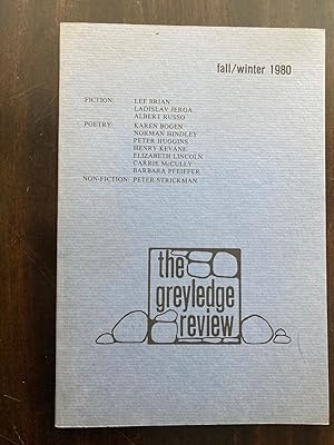Seller image for The Greyledge Review Fall/winter 1980 Vol. 2 No. 1 for sale by biblioboy