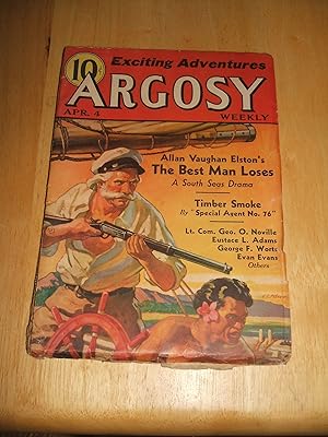 Imagen del vendedor de Argosy Weekly for April 4th, 1936 // The Photos in this listing are of the magazine that is offered for sale a la venta por biblioboy