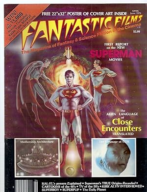Bild des Verkufers fr Fantastic Films June 1978 Vol. 1 No. 2 The Magazine of Fantasy & Science Fiction in the Cinema zum Verkauf von biblioboy