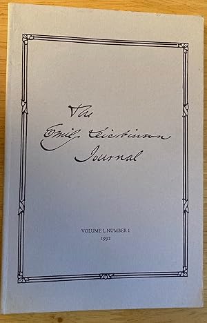 Bild des Verkufers fr The Emily Dickinson Journal Volume 1, Number 1 1992 zum Verkauf von biblioboy