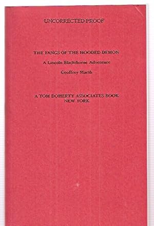 Immagine del venditore per The Fangs of the Hooded Demon: A Lincoln Blackthorne Adventure venduto da biblioboy