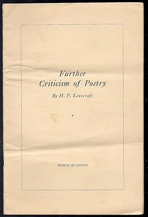 Further Criticism of Poetry
