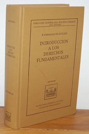 Imagen del vendedor de X Jornadas de Estudio. INTRODUCCIN A LOS DERECHOS FUNDAMENTALES. Vol. III a la venta por EL RINCN ESCRITO