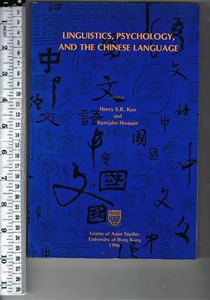 Imagen del vendedor de Linguistics, Psychology, and the Chinese Language a la venta por Chaucer Bookshop ABA ILAB