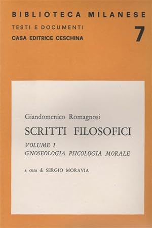 Imagen del vendedor de Scritti filosofici. Vol.I-II. a la venta por FIRENZELIBRI SRL