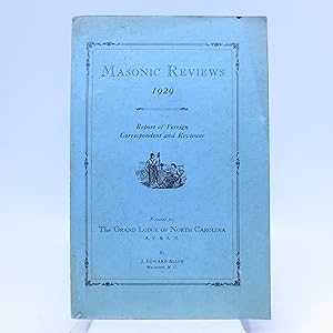 Masonic Reviews 1929: Report of Foreign Correspondent and Reviewer (First Edition)