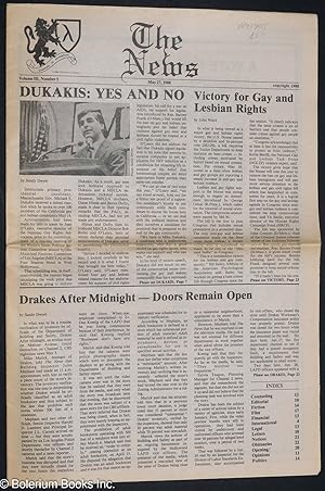 Image du vendeur pour The News: vol. 3, #5, May 27, 1988 mis en vente par Bolerium Books Inc.