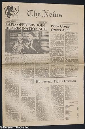 Image du vendeur pour The News: vol. 4, #18, November 24, 1989 mis en vente par Bolerium Books Inc.