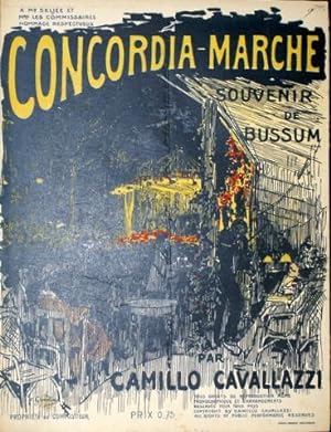 Concordia-marche. Souvenir de Bussum [voor piano]